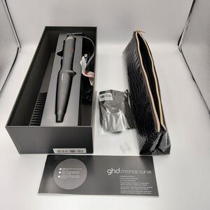 GHD CHRONOS CURVE CONICAL WAND GIFT SET (1.1"-0.9" BARREL) IN BLACK